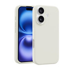 Coverzs Coverzs iPhone 16 Plus luxe siliconen hoesje (beige)