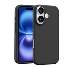 Coverzs Coverzs iPhone 16 Plus luxe siliconen hoesje (zwart)