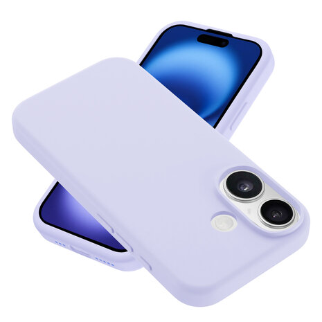 Coverzs Coverzs iPhone 16 Plus luxe siliconen MagSafe hoesje (paars)