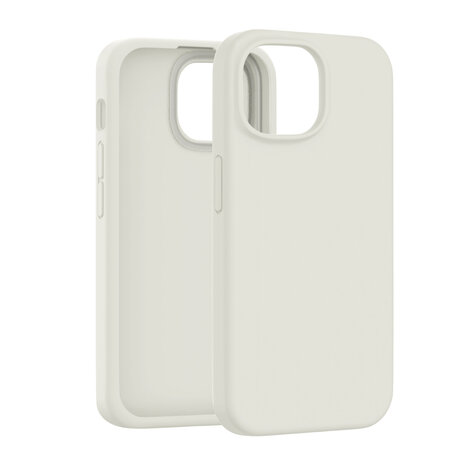Coverzs Coverzs iPhone 13 luxe siliconen hoesje (beige)