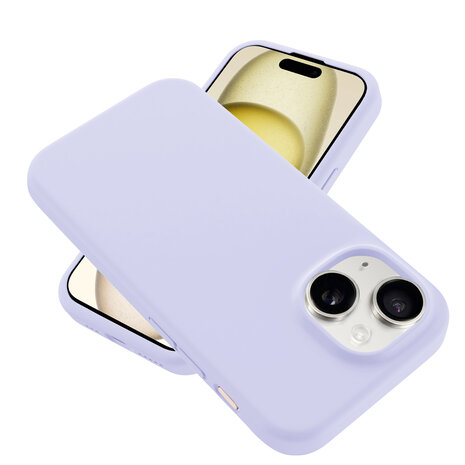 Coverzs Coverzs iPhone 13 luxe siliconen hoesje (paars)