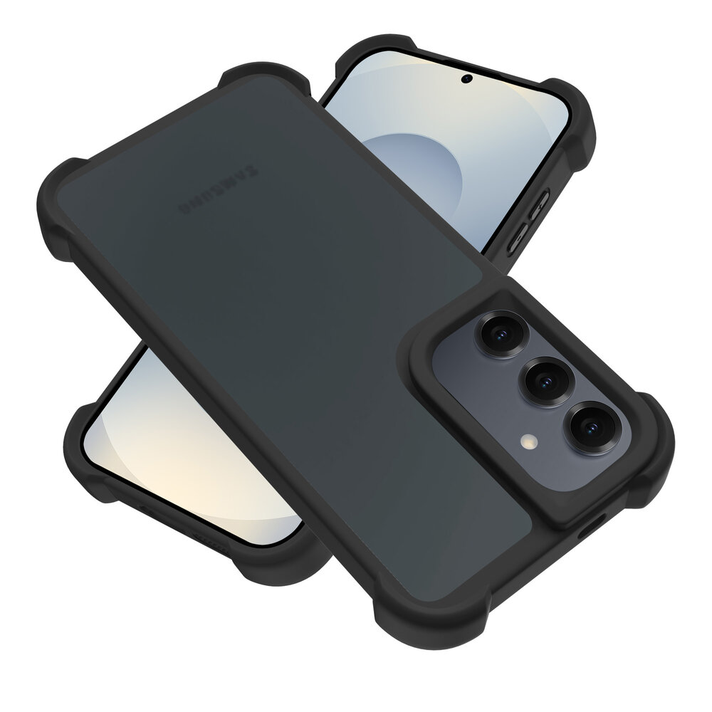 Coverzs Coverzs Samsung Galaxy S25 Plus matte Shock case (zwart) Coverzs Coverzs Samsung Galaxy S25 Plus matte Shock case (zwart)