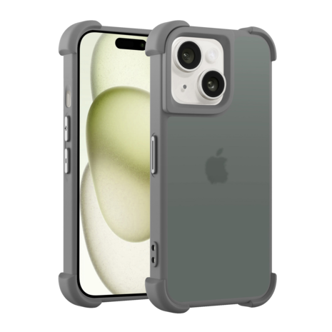 Coverzs Coverzs iPhone 13 matte Shock case (grijs) Coverzs Coverzs iPhone 13 matte Shock case (grijs)