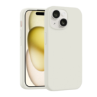 Coverzs Coverzs iPhone 15 luxe siliconen MagSafe hoesje (beige)