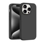 Coverzs Coverzs iPhone 14 Pro Max luxe siliconen hoesje (zwart)