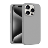 Coverzs iPhone 16 Pro luxe siliconen hoesje (grijs)