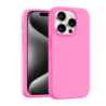 Coverzs Coverzs iPhone 15 Pro Max luxe siliconen MagSafe hoesje (roze)
