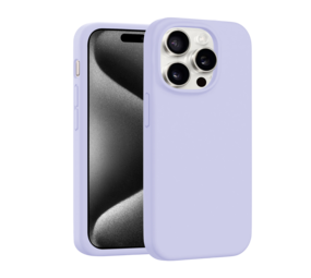 Coverzs iPhone 13 Pro Max luxe siliconen MagSafe hoesje (paars)