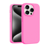 Coverzs iPhone 13 Pro Max luxe siliconen MagSafe hoesje (roze)