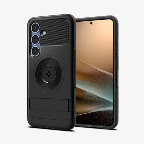 spigen Spigen Samsung Galaxy S25 Slim Armor Backcover MagSafe voor de - (Zwart) spigen Spigen Samsung Galaxy S25 Slim Armor Backcover MagSafe voor de - (Zwart)