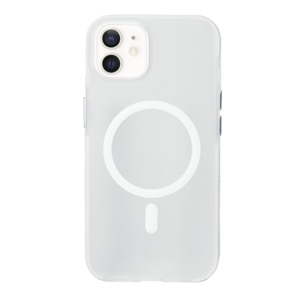 iPhone 12 smooth siliconen MagSafe case (transparant) - Phone-Factory