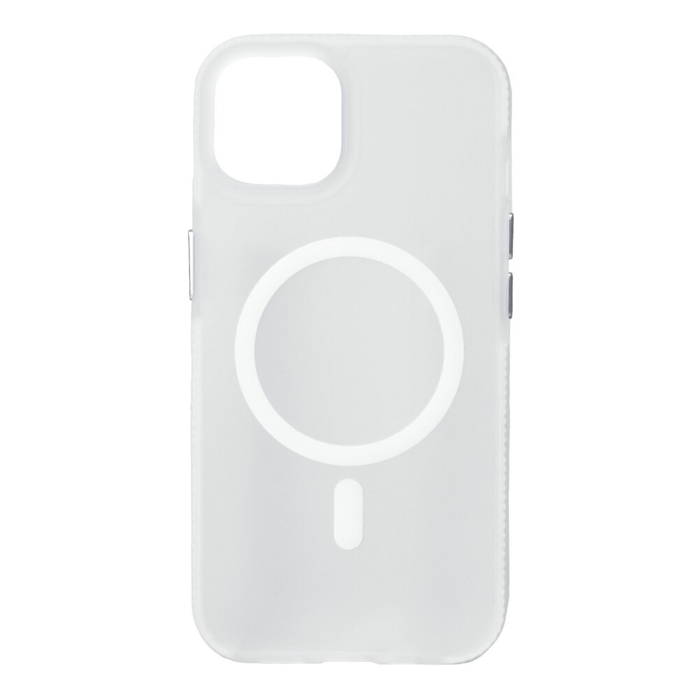 Coverzs Coverzs iPhone 12 smooth siliconen MagSafe case (transparant)