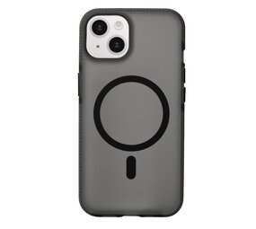 Coverzs iPhone 13 smooth siliconen MagSafe case (zwart)