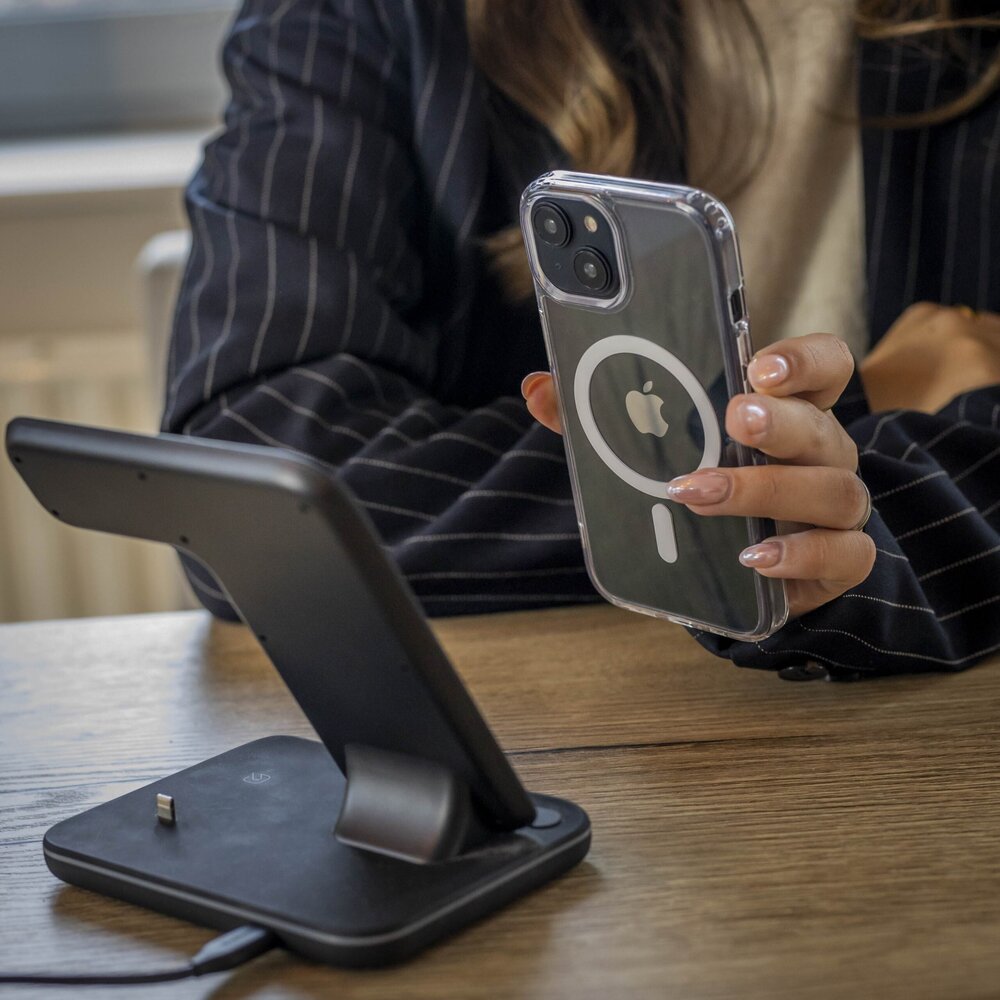 Coverzs Coverzs iPhone 15 luxe TPU MagSafe case (transparant) Coverzs Coverzs iPhone 15 luxe TPU MagSafe case (transparant)