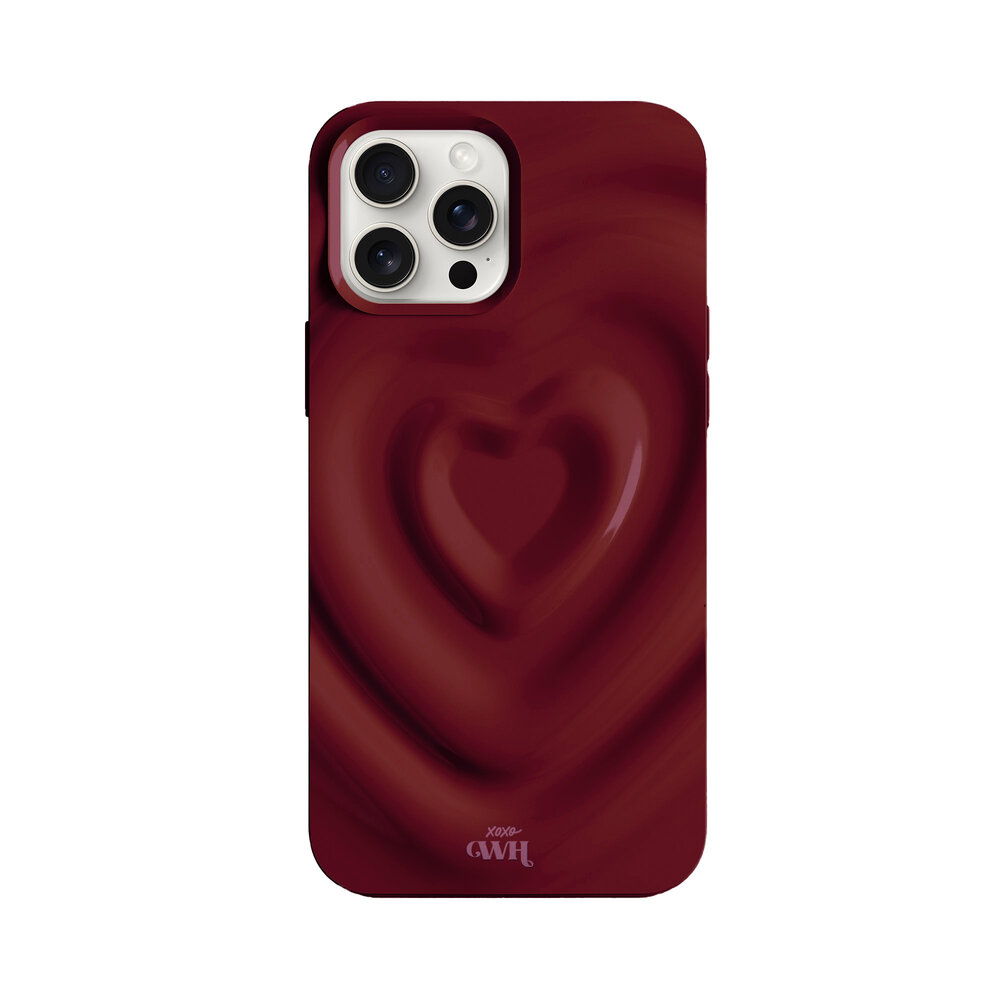 xoxo Wildhearts xoxo Wildhearts Biggest Love Burgundy - iPhone 12 Pro Max hoesje xoxo Wildhearts xoxo Wildhearts Biggest Love Burgundy - iPhone 12 Pro Max hoesje