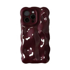 xoxo Wildhearts xoxo Wildhearts Bubbly case Burgundy - iPhone 15 Pro hoesje