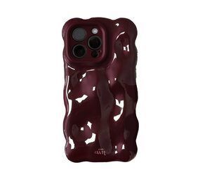xoxo Wildhearts Bubbly case Burgundy - iPhone 15 Pro hoesje xoxo Wildhearts Bubbly case Burgundy - iPhone 15 Pro hoesje