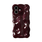 xoxo Wildhearts xoxo Wildhearts Bubbly case Burgundy - iPhone 16 hoesje