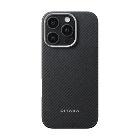 Pitaka Pitaka iPhone 16 Pro Ultra slim case (zwart/grijs)