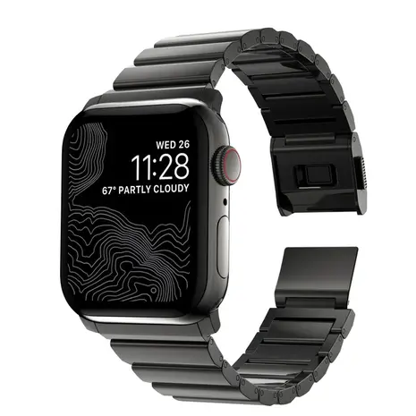 Nomad Nomad Apple Watch RVS stalen band (grafiet)