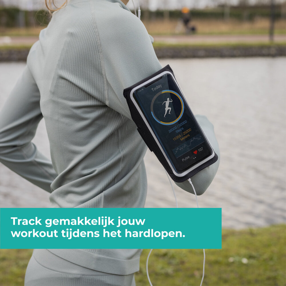 Coverzs Coverzs Telefoonhouder voor hardlopen (zwart/geel)