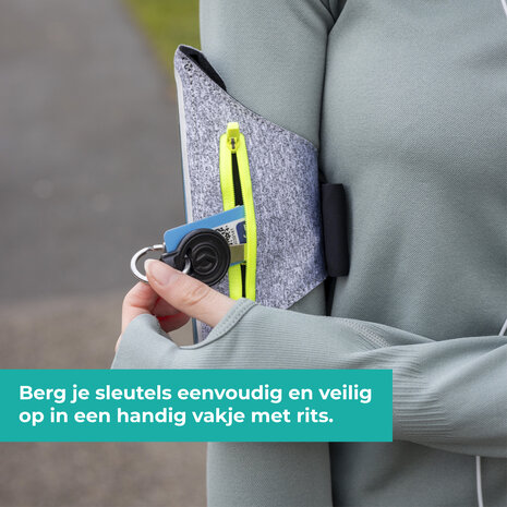 Coverzs Coverzs Telefoonhouder voor hardlopen (wit/grijs)