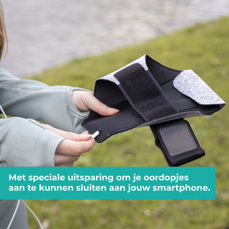 Coverzs Coverzs Telefoonhouder voor hardlopen (wit/grijs)