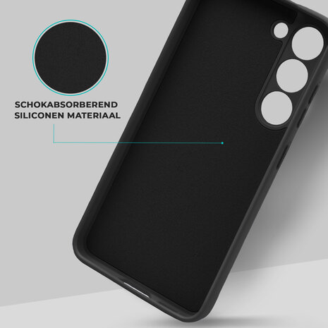 ShieldCase® ShieldCase Samsung Galaxy A36 siliconen hoesje (zwart)