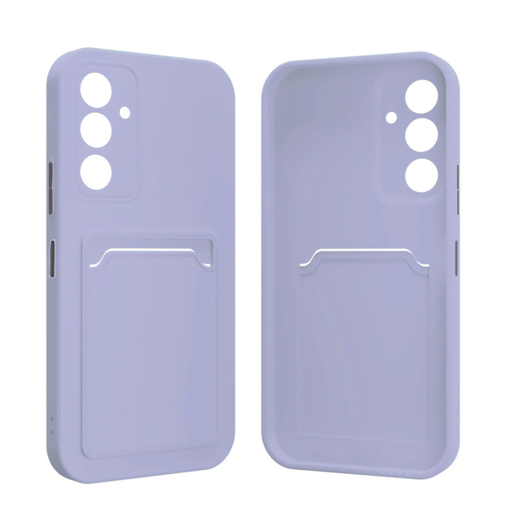 ShieldCase® ShieldCase Samsung Galaxy A36 siliconen hoesje met pasjeshouder (paars)