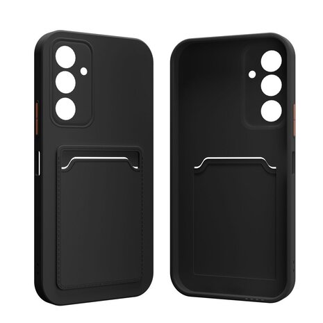 ShieldCase® ShieldCase Samsung Galaxy A56 siliconen hoesje met pasjeshouder (zwart)