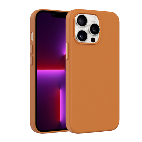 Coverzs Coverzs iPhone 13 Pro luxe leren MagSafe case (bruin) Coverzs Coverzs iPhone 13 Pro luxe leren MagSafe case (bruin)