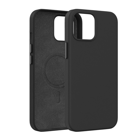 Coverzs Coverzs iPhone 13 luxe leren MagSafe case (zwart) Coverzs Coverzs iPhone 13 luxe leren MagSafe case (zwart)