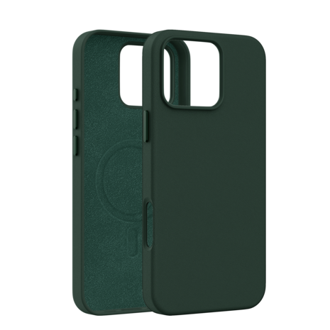 Coverzs Coverzs iPhone 16 Pro Max luxe leren MagSafe case (donkergroen) Coverzs Coverzs iPhone 16 Pro Max luxe leren MagSafe case (donkergroen)