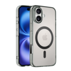 Coverzs Coverzs iPhone 16 Plus matte MagSafe case (transparant/zwart)