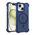 Coverzs Coverzs iPhone 13 matte Shock case met MagSafe (donkerblauw)
