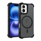 Coverzs Coverzs iPhone 16 Plus matte Shock case met MagSafe (zwart)