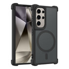 Coverzs Coverzs Samsung Galaxy S24 Ultra matte Shock case met MagSafe (zwart)