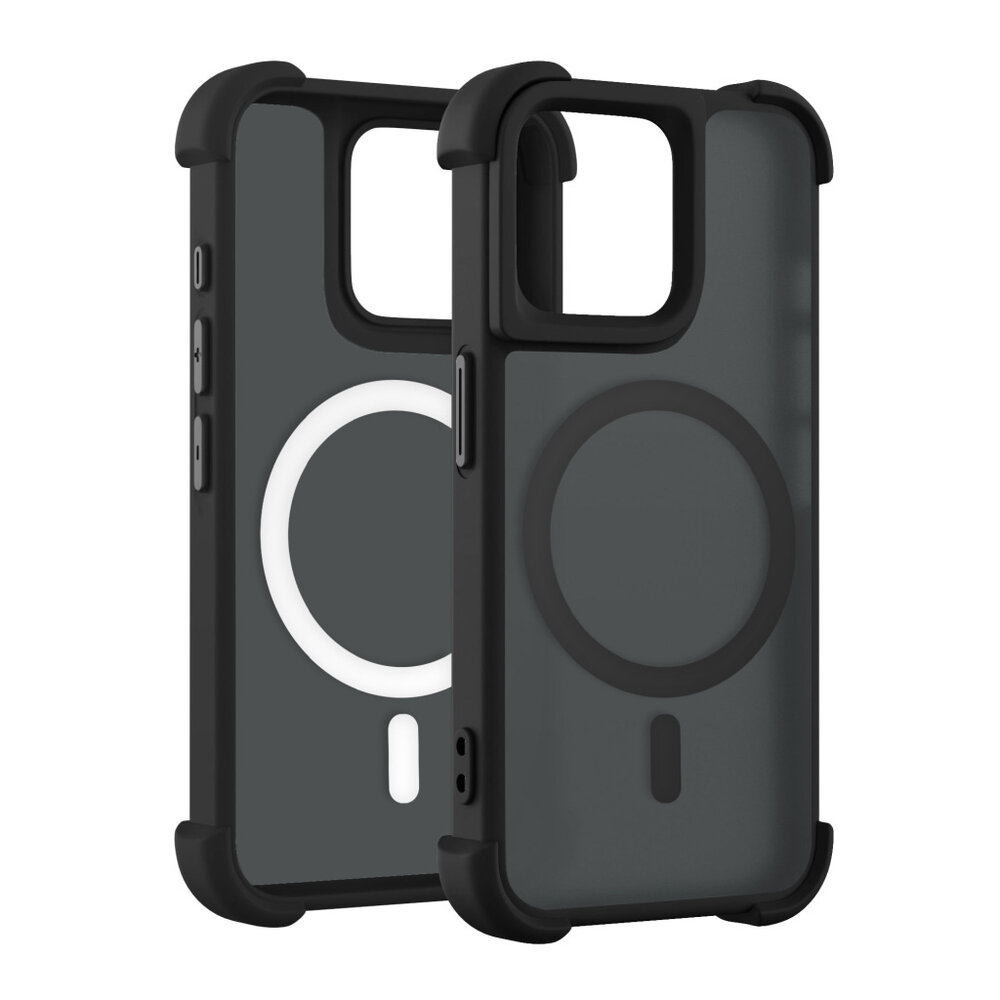 Coverzs Coverzs iPhone 12 Pro matte Shock case met MagSafe (zwart) Coverzs Coverzs iPhone 12 Pro matte Shock case met MagSafe (zwart)