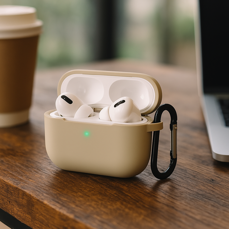 ShieldCase® Shieldcase Airpods Pro silicone case (Beige)