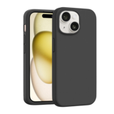 Coverzs iPhone 14 luxe siliconen MagSafe hoesje (zwart)