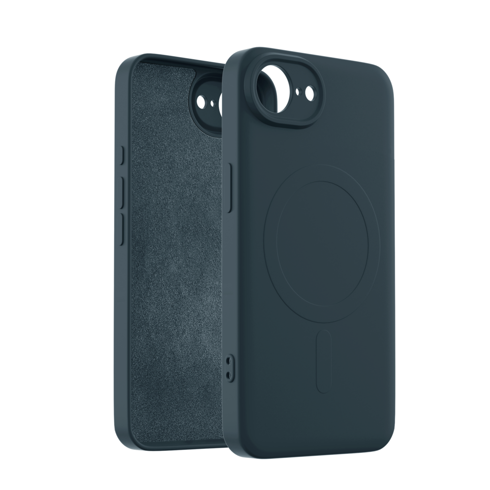 ShieldCase® SchieldCase iPhone 16e Siliconen MagSafe back cover (donkerblauw)