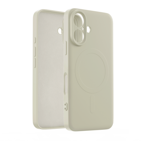 ShieldCase® ShieldCase iPhone 16 Siliconen MagSafe back cover (beige)