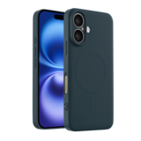 ShieldCase® iPhone 16 Plus Siliconen MagSafe back cover (donkerblauw)