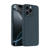 ShieldCase® iPhone 16 Pro Siliconen MagSafe back cover (donkerblauw)