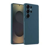 ShieldCase® Samsung Galaxy S24 Ultra siliconen MagSafe back cover (donkerblauw)