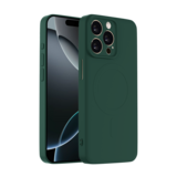 ShieldCase® iPhone 16 Pro Max Siliconen MagSafe back cover (donkergroen)