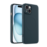 ShieldCase® iPhone 14 Siliconen MagSafe back cover (donkerblauw)