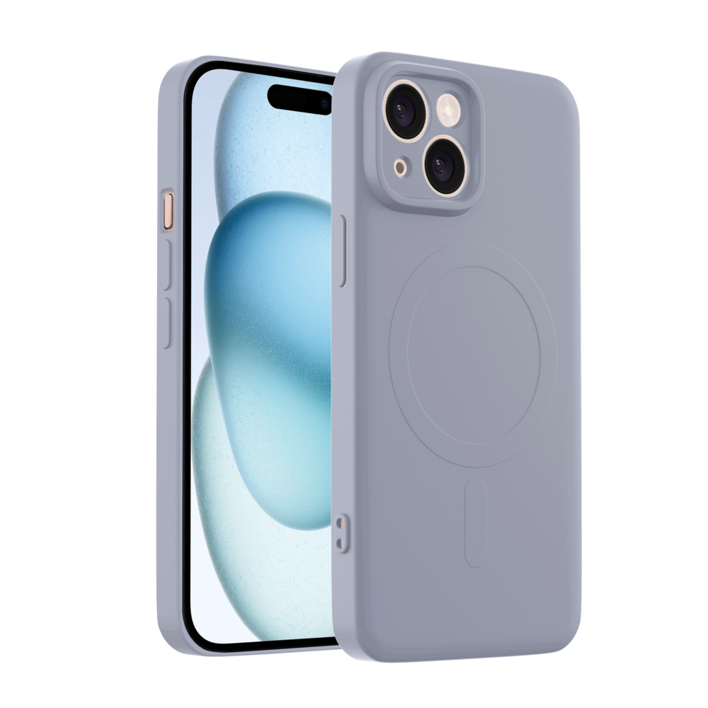 ShieldCase® ShieldCase iPhone 14 Siliconen MagSafe back cover (lila)