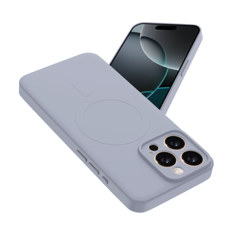 ShieldCase® ShieldCase iPhone 14 Pro Siliconen MagSafe back cover (lila)