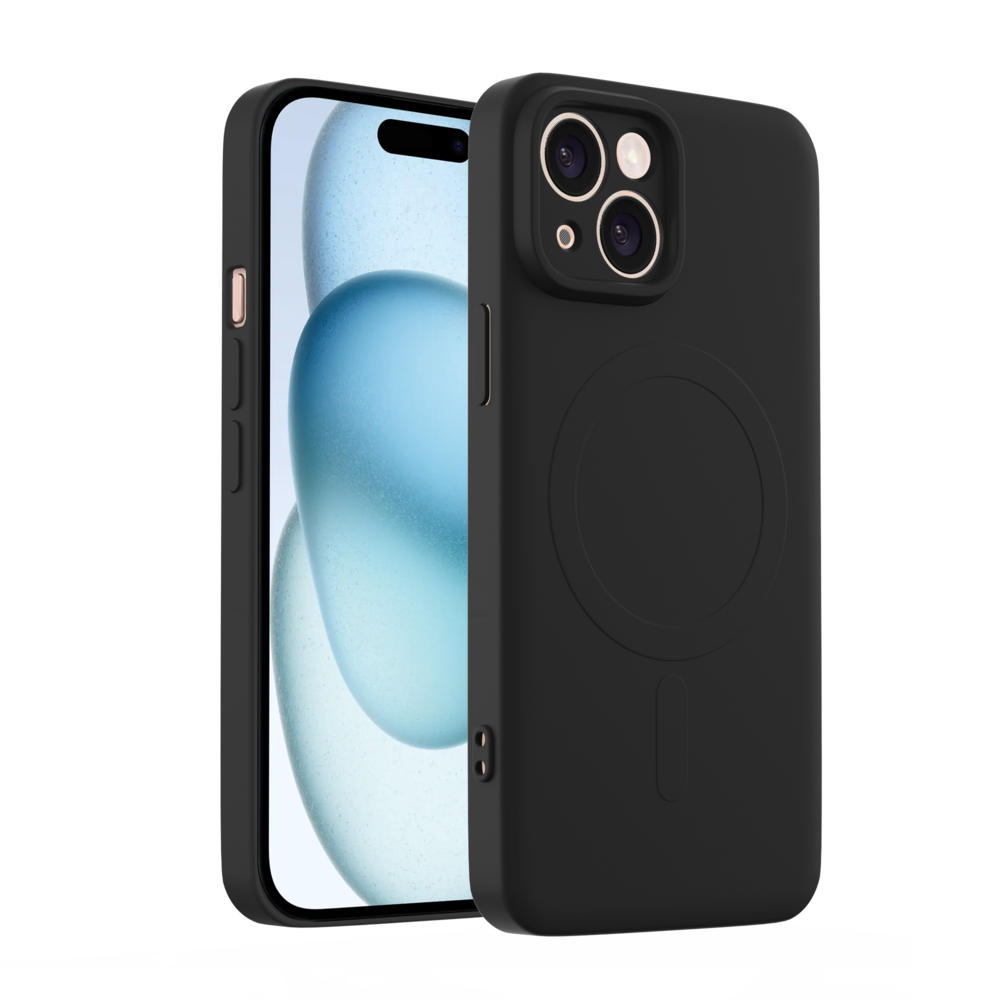 ShieldCase® ShieldCase iPhone 13 Siliconen MagSafe back cover (zwart)